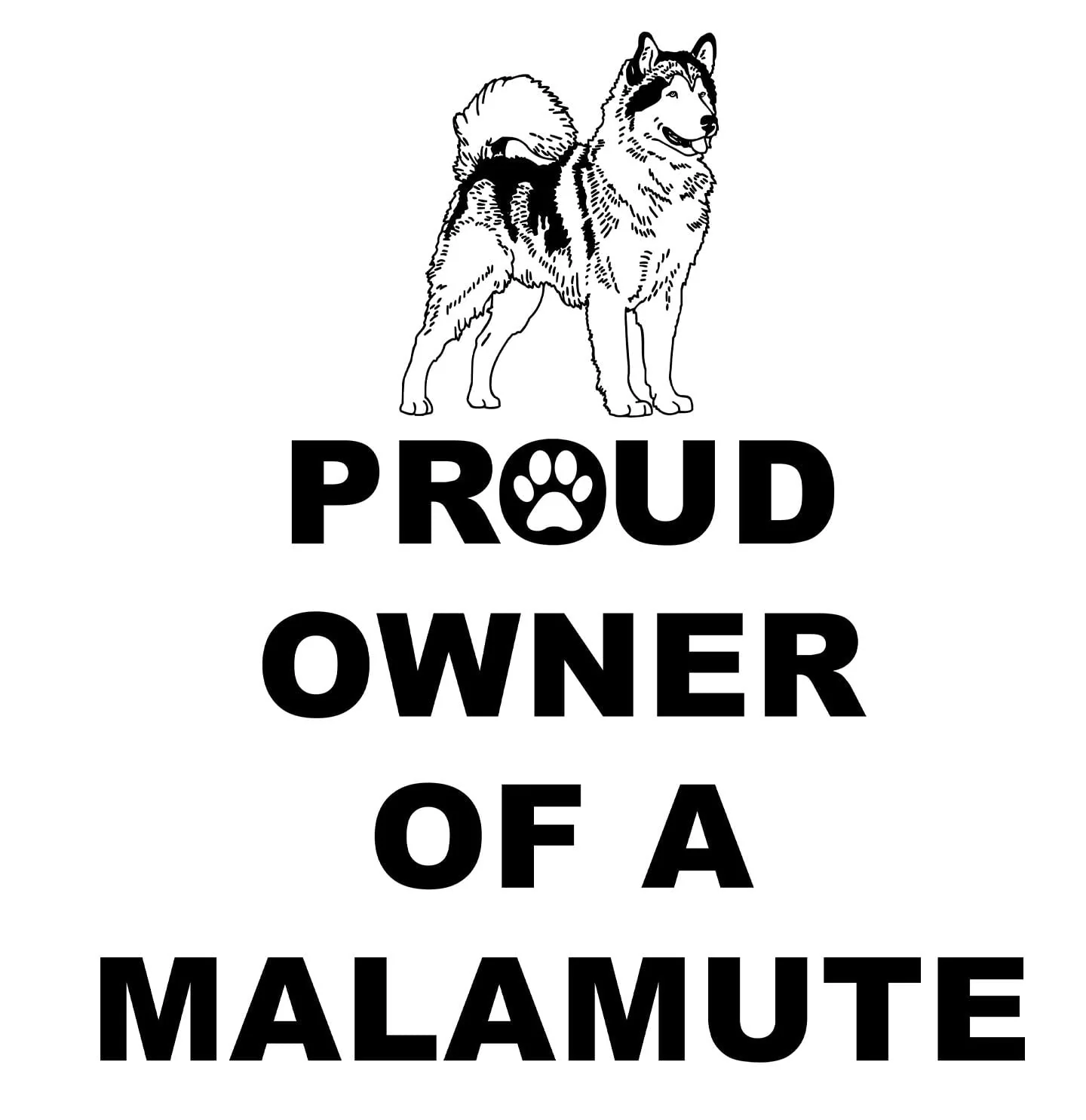 Alaskan Malamute Proud Owner - Adult Unisex Hoodie Sweatshirt - Image 2