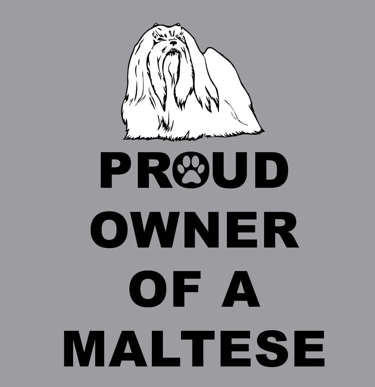 Maltese Proud Owner - Adult Unisex Crewneck Sweatshirt - Image 2