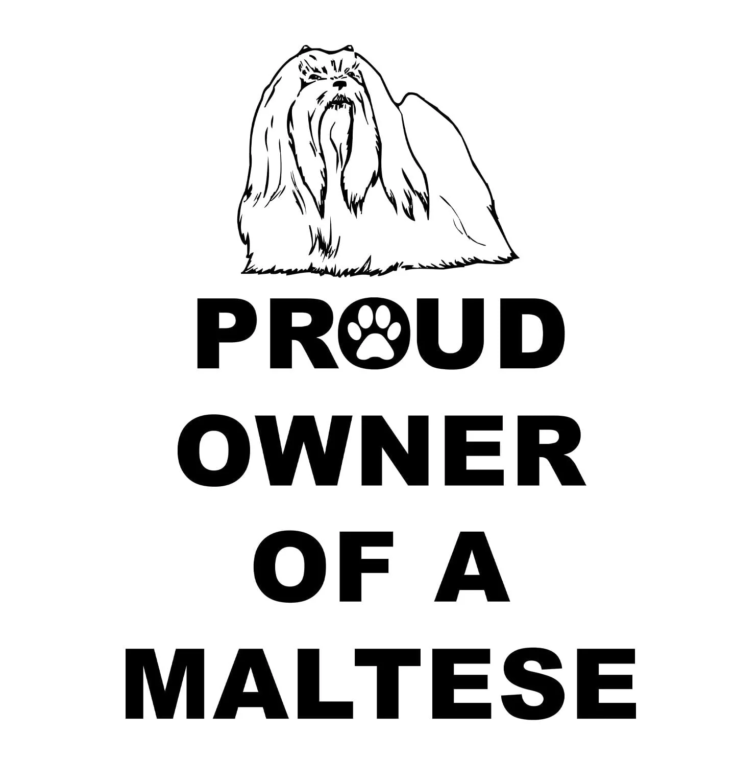 Maltese Proud Owner - Adult Unisex Hoodie Sweatshirt - Image 2