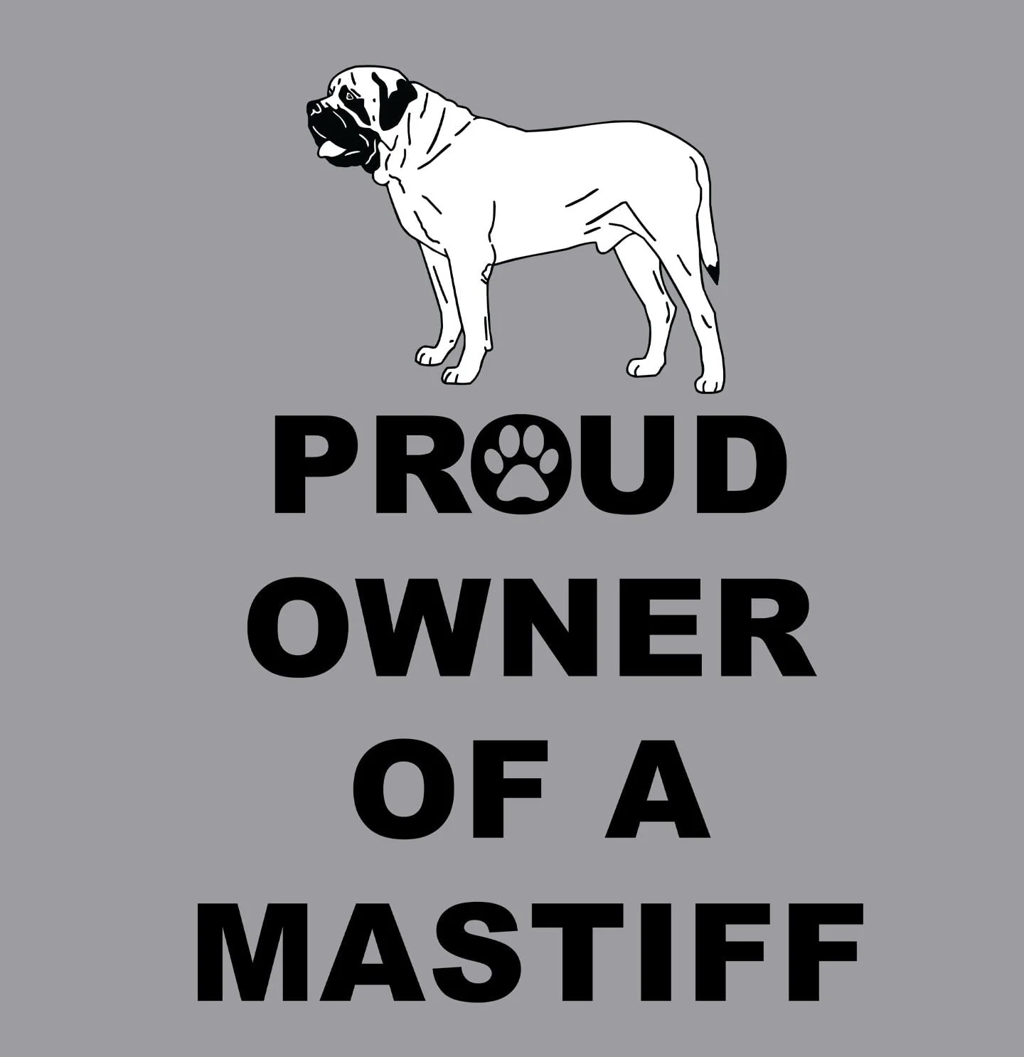 Mastiff Proud Owner - Adult Unisex Crewneck Sweatshirt - Image 2