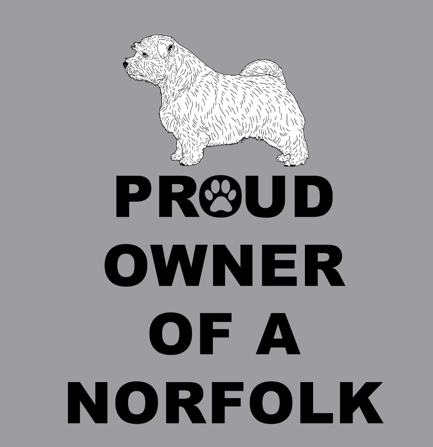 Norfolk Terrier Proud Owner - Adult Unisex Crewneck Sweatshirt - Image 2