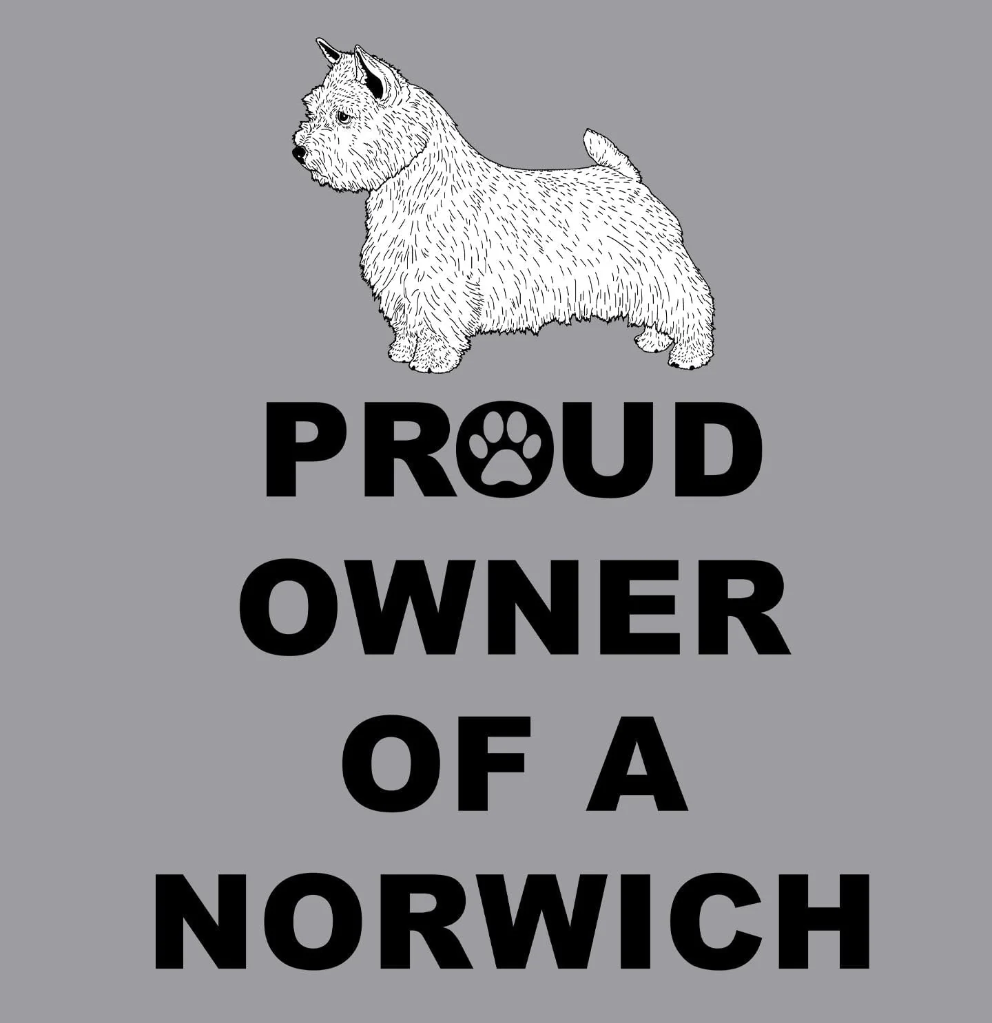 Norwich Terrier Proud Owner - Adult Unisex Hoodie Sweatshirt - Image 2