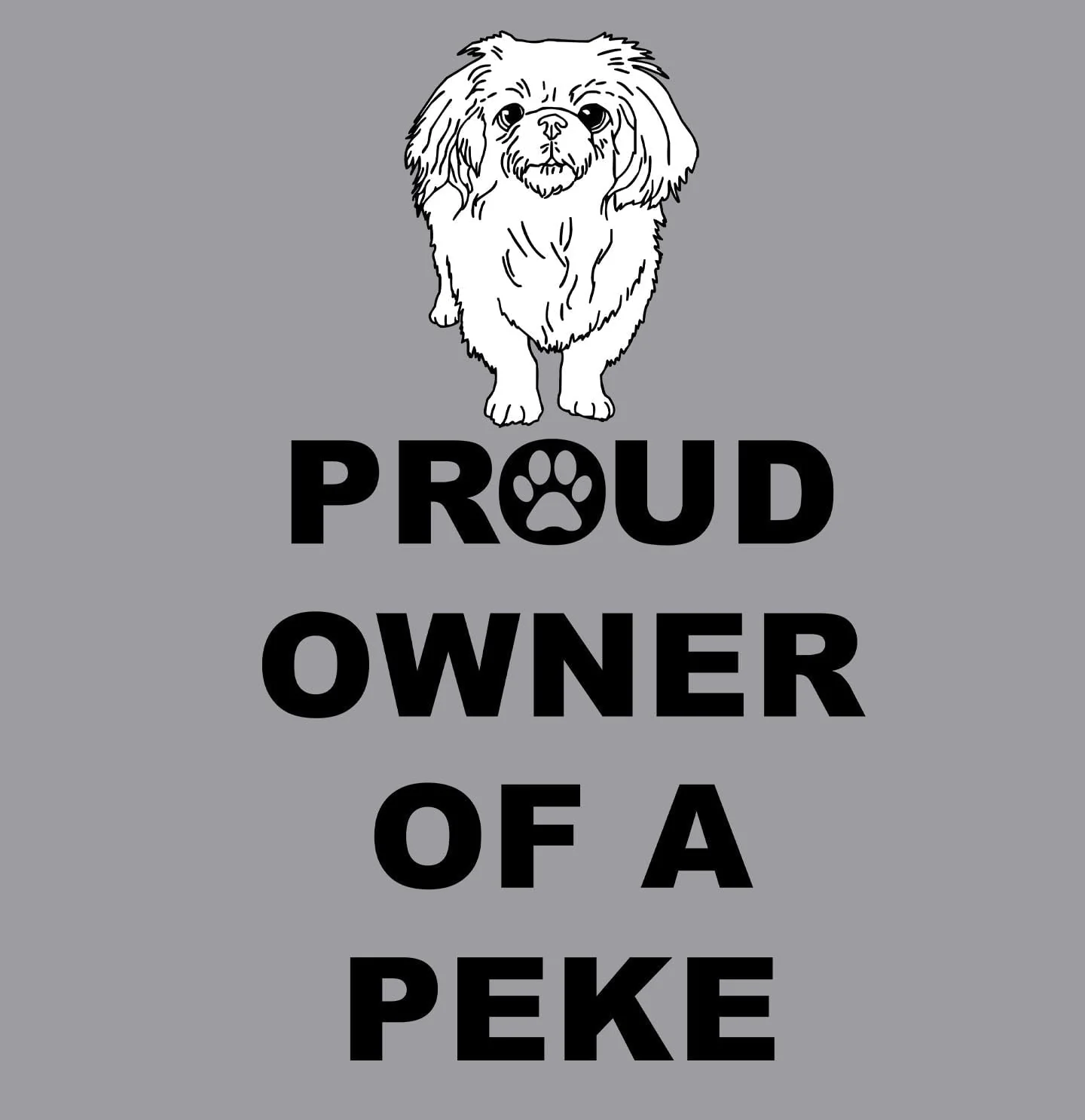 Pekingese Proud Owner - Adult Unisex Hoodie Sweatshirt - Image 2