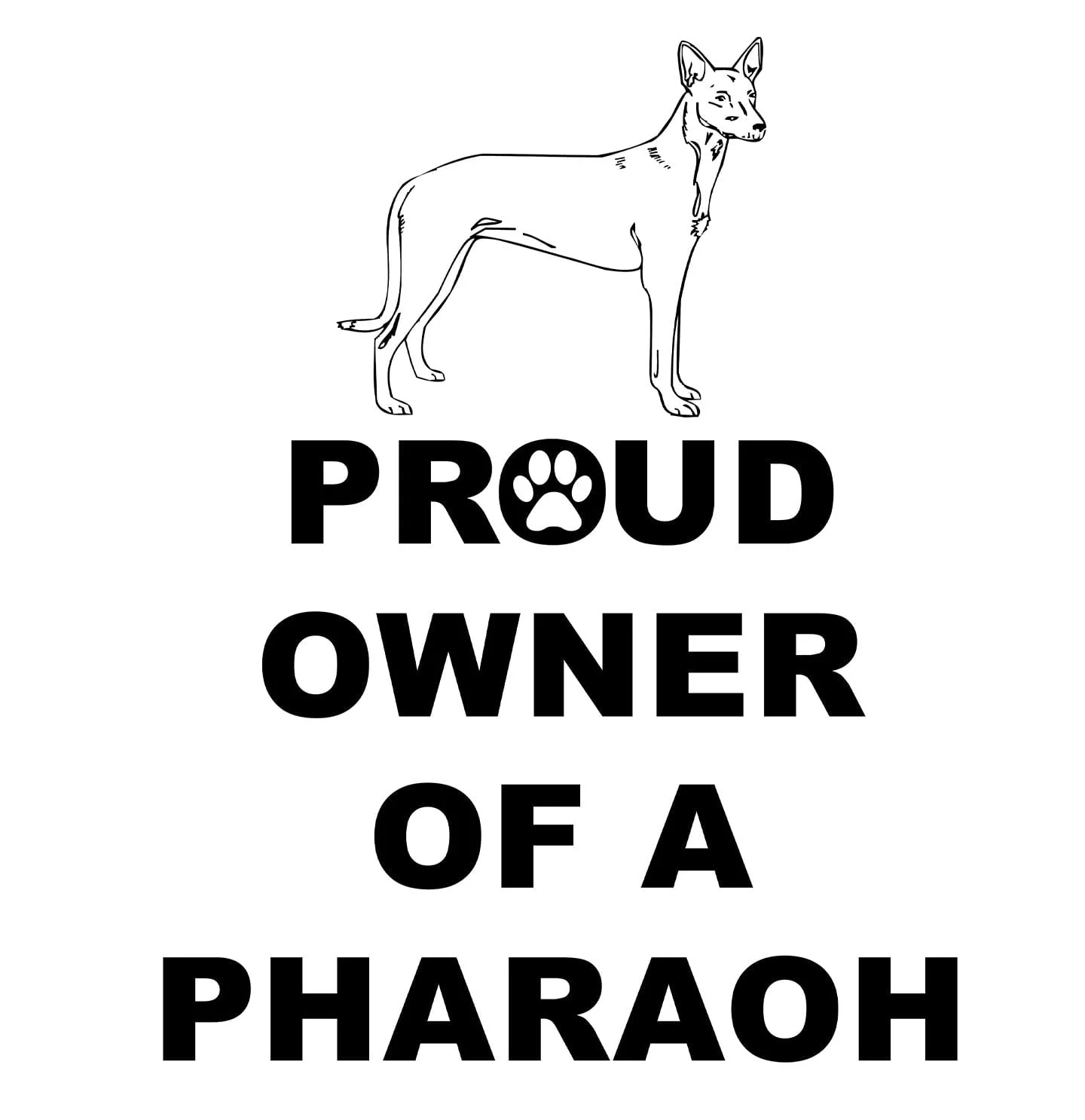Pharaoh Hound Proud Owner - Adult Unisex Hoodie Sweatshirt - Image 2