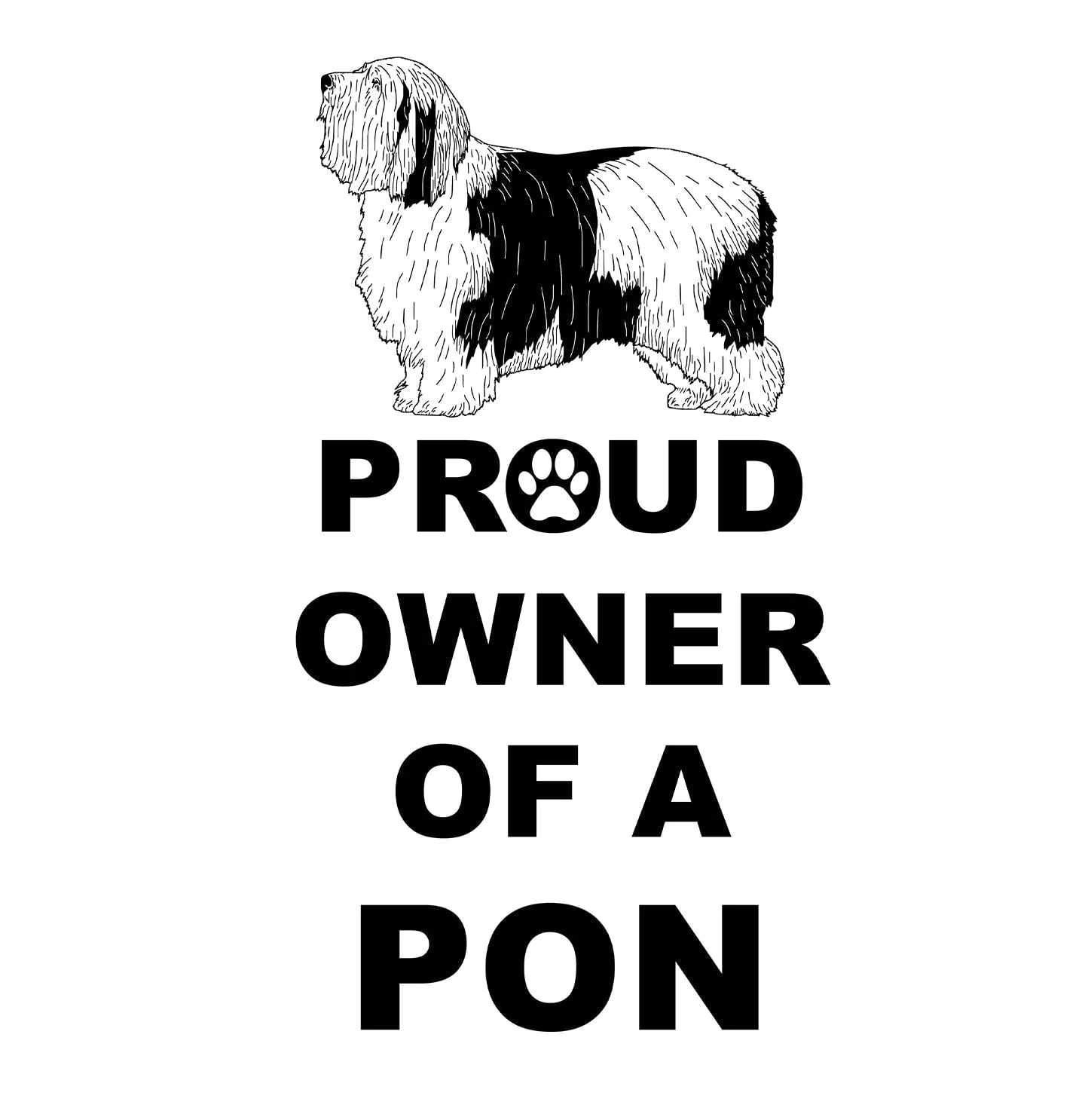 Polish Lowland Sheepdog Proud Owner - Adult Unisex T-Shirt - Image 2