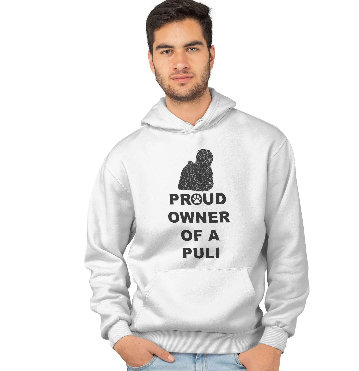 Puli Proud Owner - Adult Unisex Hoodie Sweatshirt - Image 3