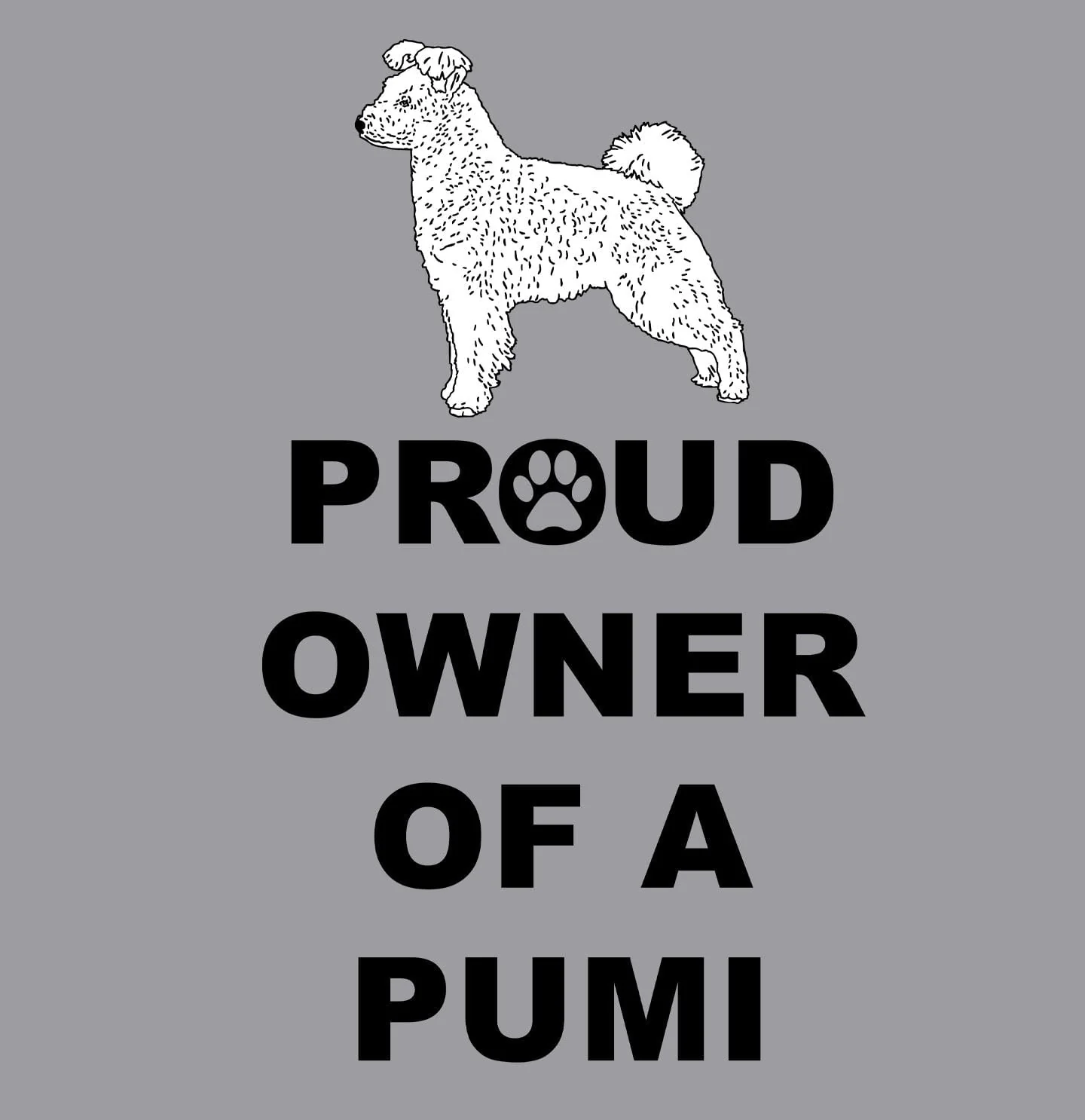 Pumi Proud Owner - Adult Unisex Crewneck Sweatshirt - Image 2