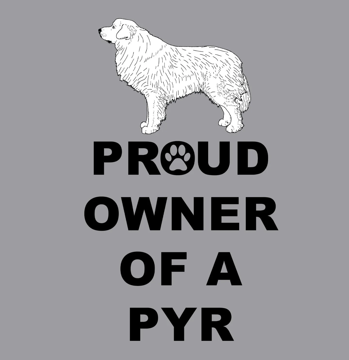 Great Pyrenees Proud Owner - Adult Unisex Crewneck Sweatshirt - Image 2