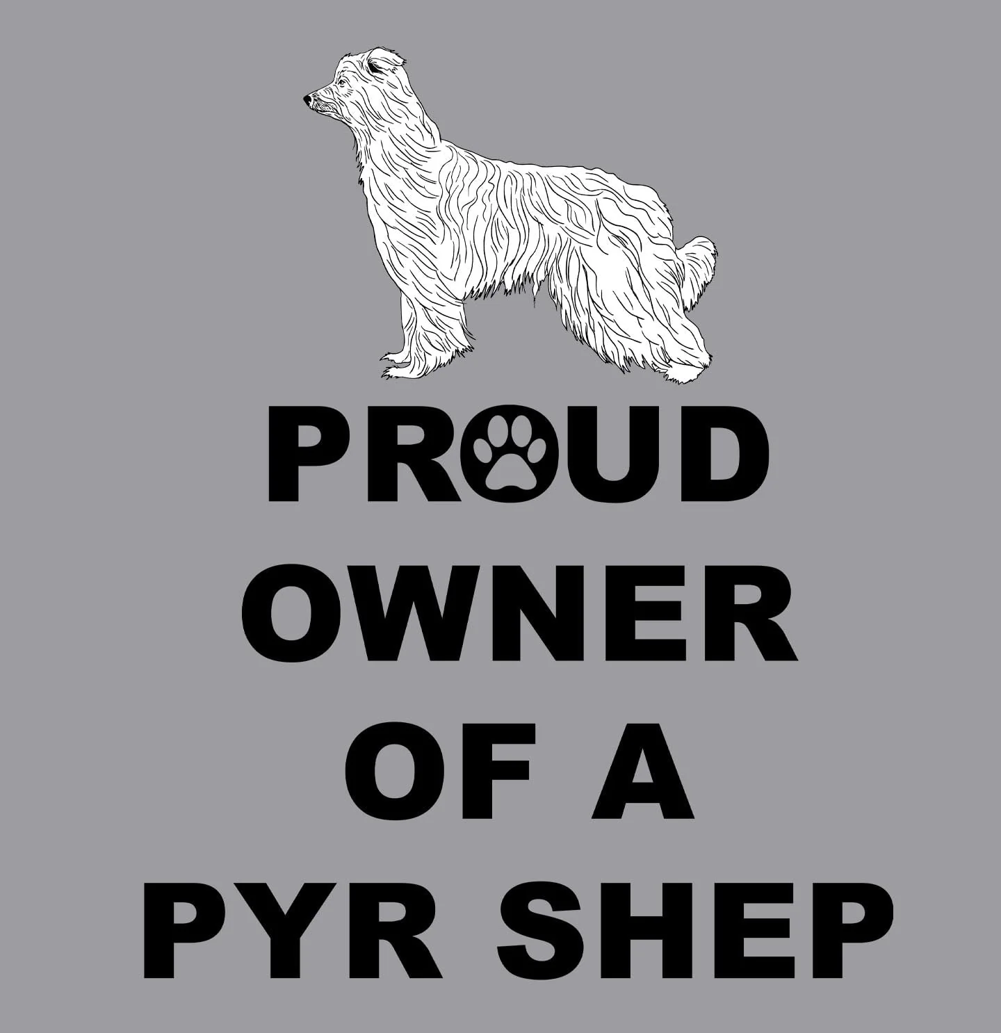 Pyrenean Shepherd Proud Owner - Adult Unisex Crewneck Sweatshirt - Image 2