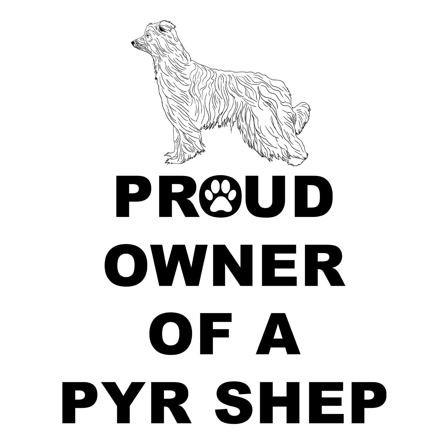 Pyrenean Shepherd Proud Owner - Adult Unisex T-Shirt - Image 2