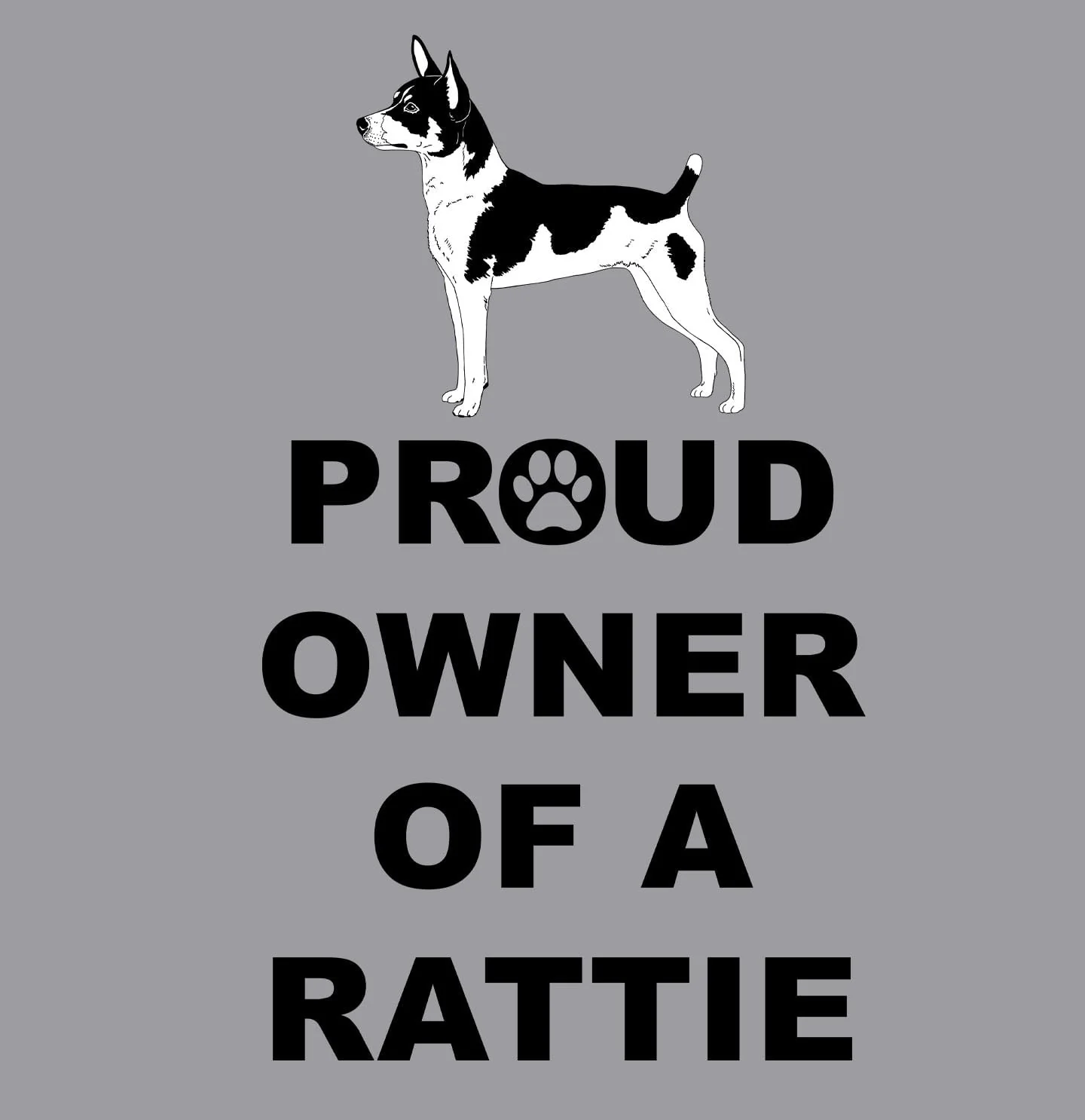 Rat Terrier Proud Owner - Adult Unisex Crewneck Sweatshirt - Image 2