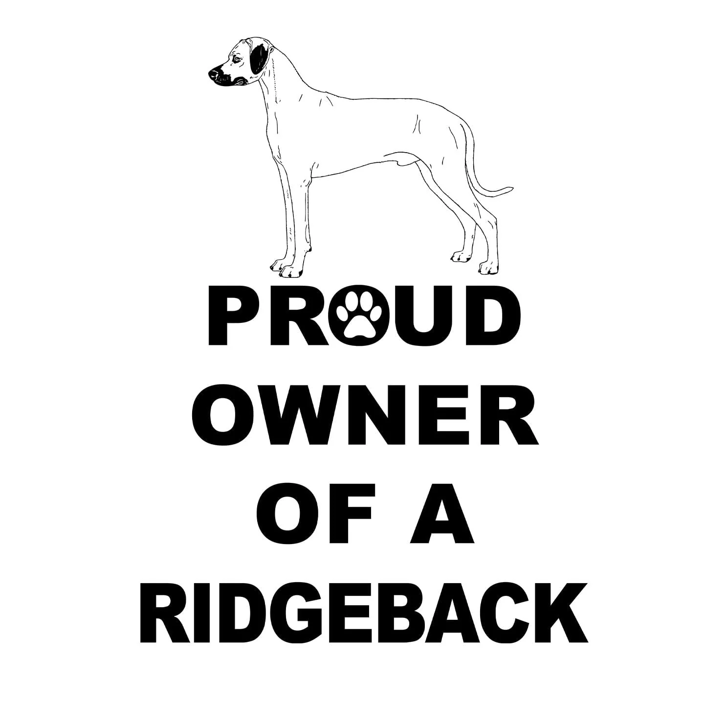 Rhodesian Ridgeback Proud Owner - Adult Unisex Hoodie Sweatshirt - Image 2