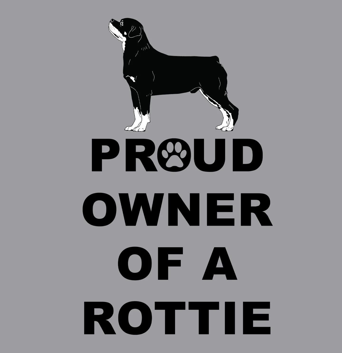 Rottweiler Proud Owner - Adult Unisex Crewneck Sweatshirt - Image 2