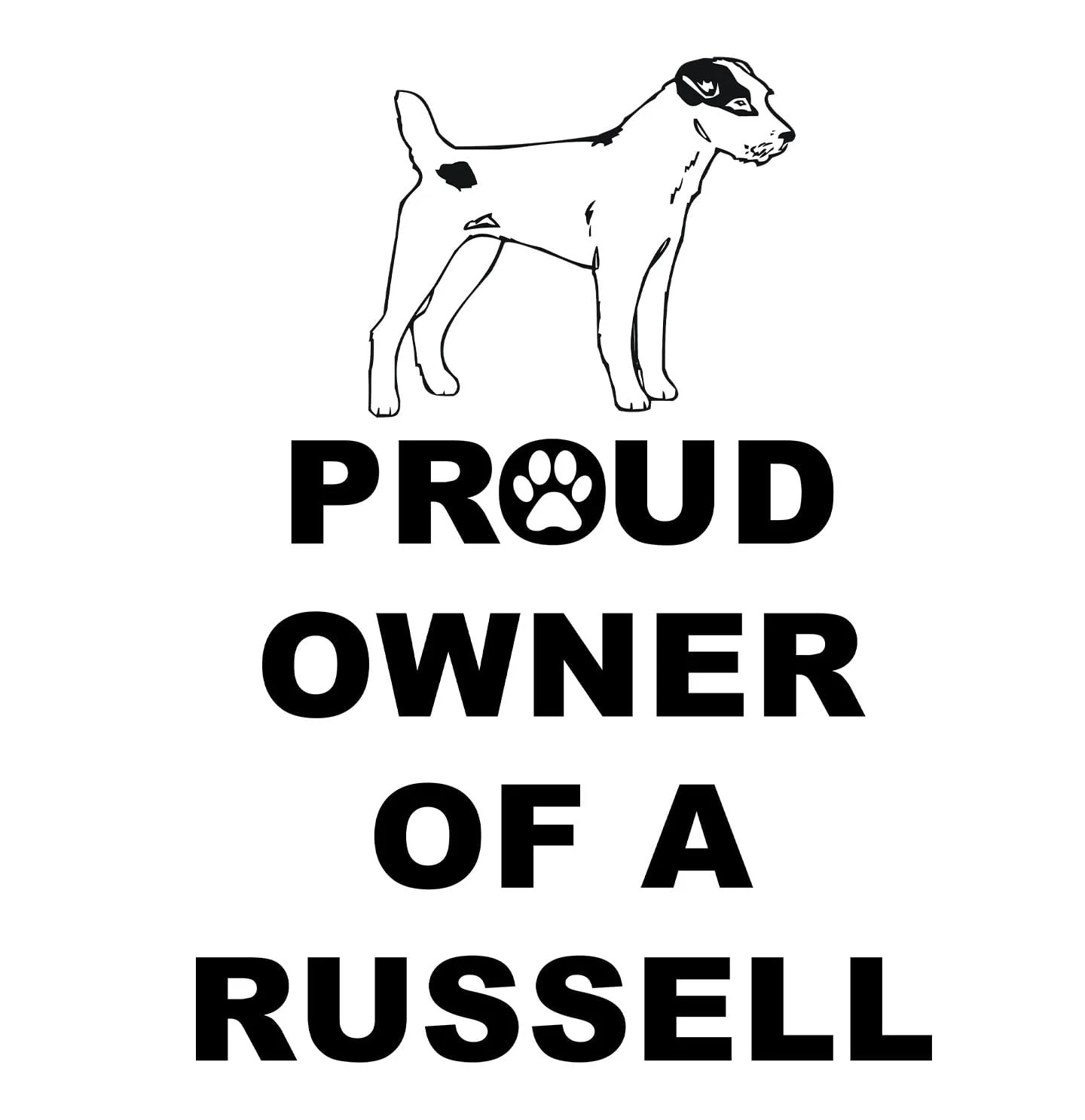 Russell Terrier Proud Owner - Adult Unisex Hoodie Sweatshirt - Image 2