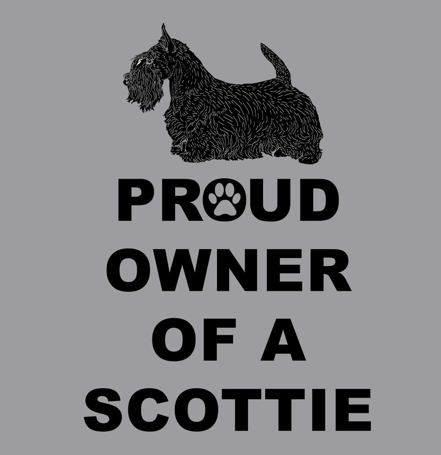 Scottish Terrier Proud Owner - Adult Unisex Hoodie Sweatshirt - Image 2