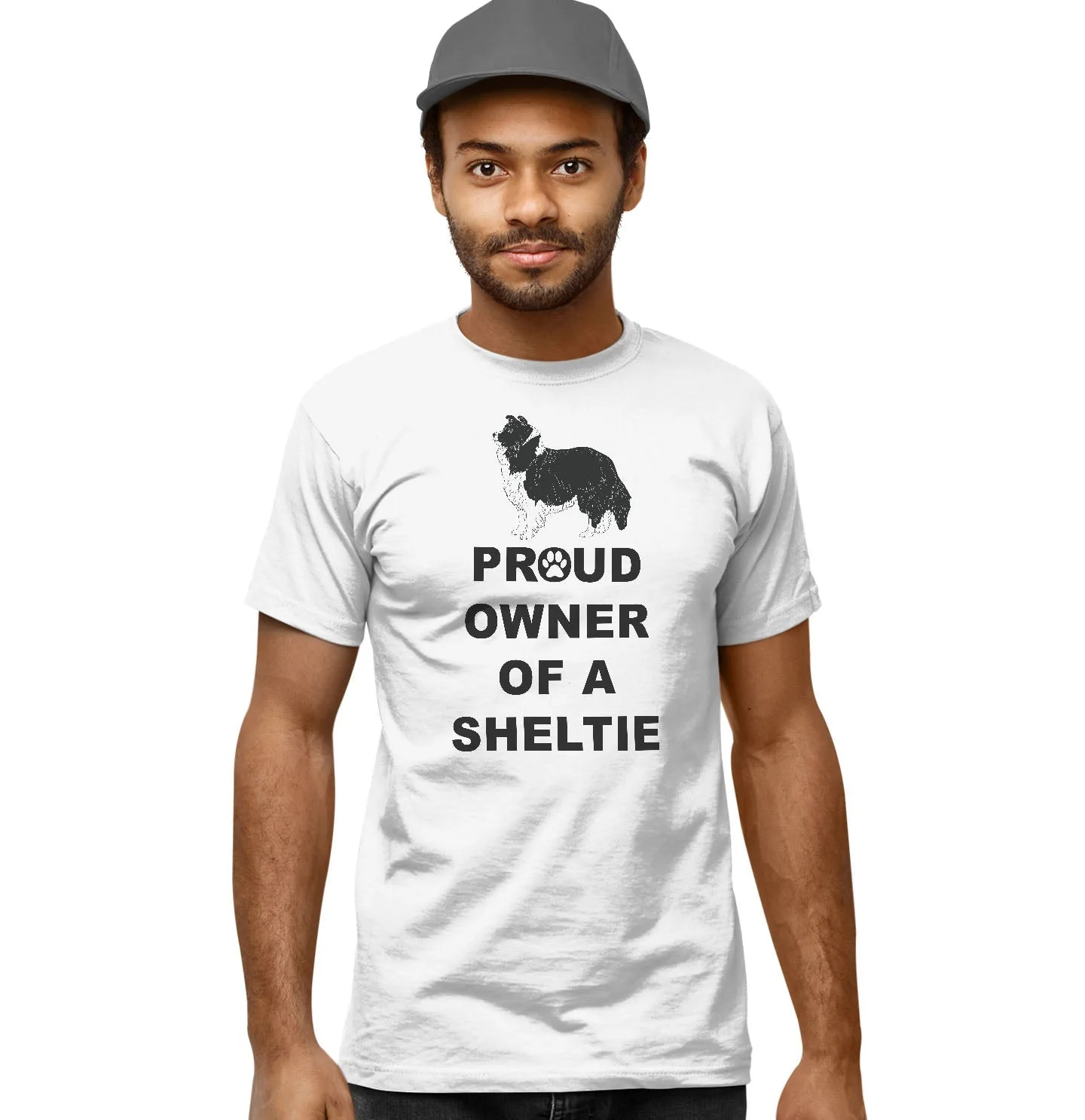Shetland Sheepdog Proud Owner - Adult Unisex T-Shirt - Image 4