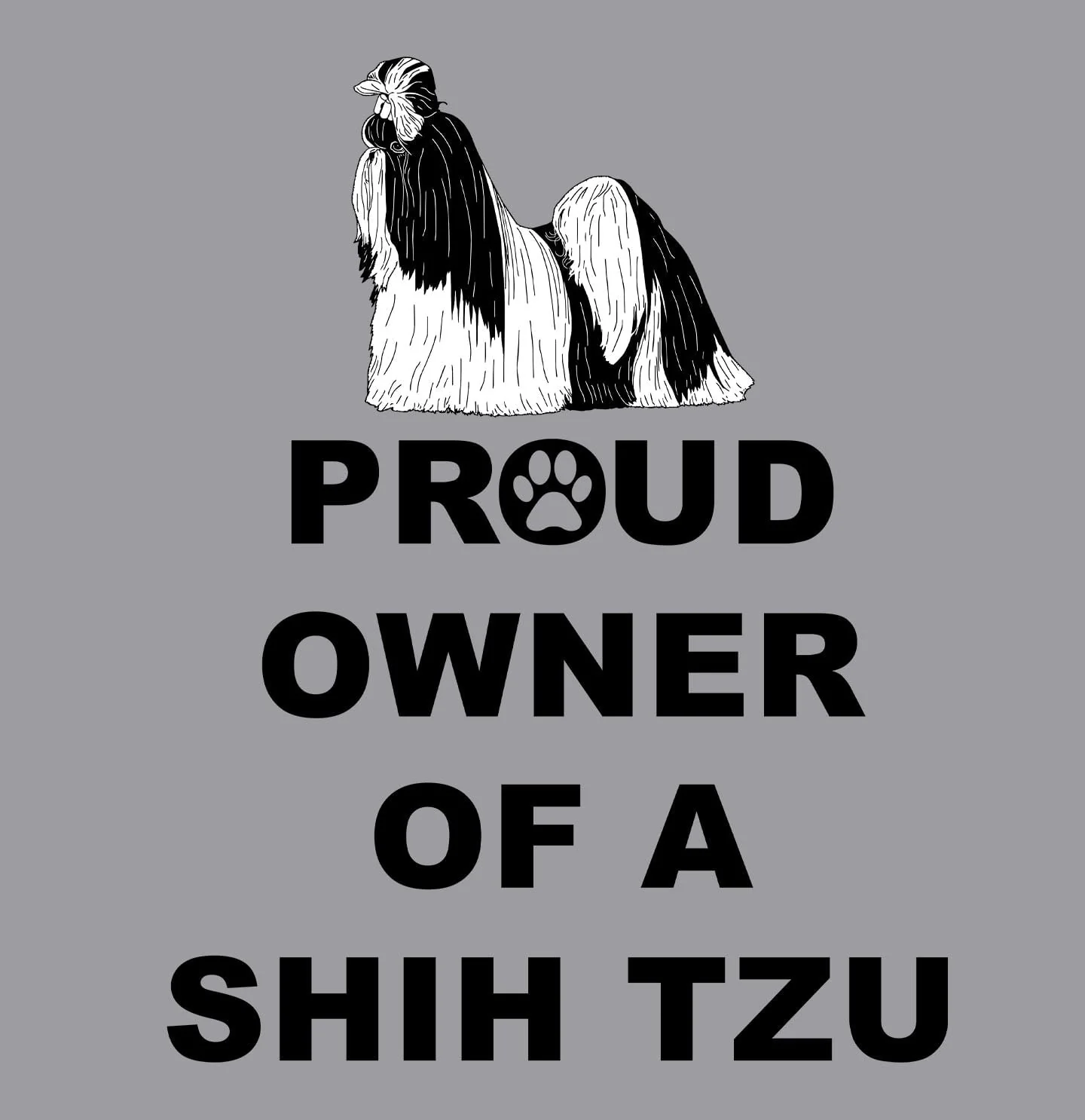 Shih Tzu Proud Owner - Adult Unisex Crewneck Sweatshirt - Image 2