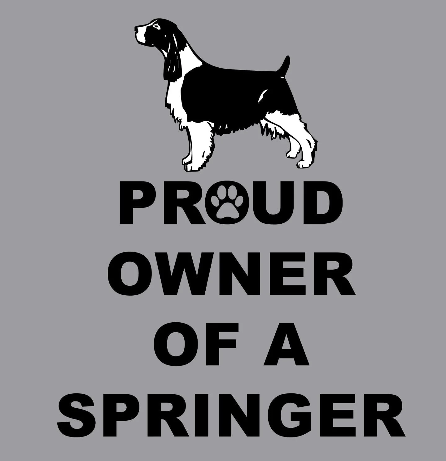 English Springer Spaniel Proud Owner - Adult Unisex Crewneck Sweatshirt - Image 2