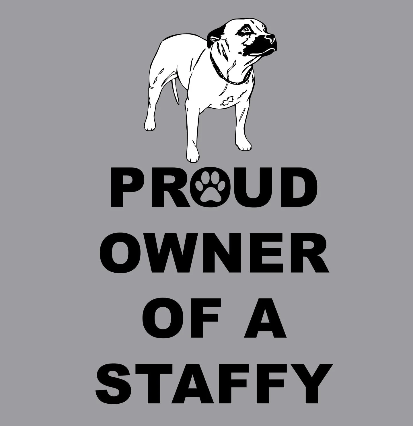 Staffordshire Bull Terrier Proud Owner - Adult Unisex Crewneck Sweatshirt - Image 2