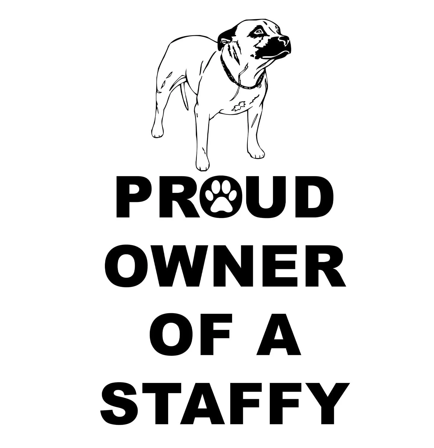 Staffordshire Bull Terrier Proud Owner - Adult Unisex Hoodie Sweatshirt - Image 2