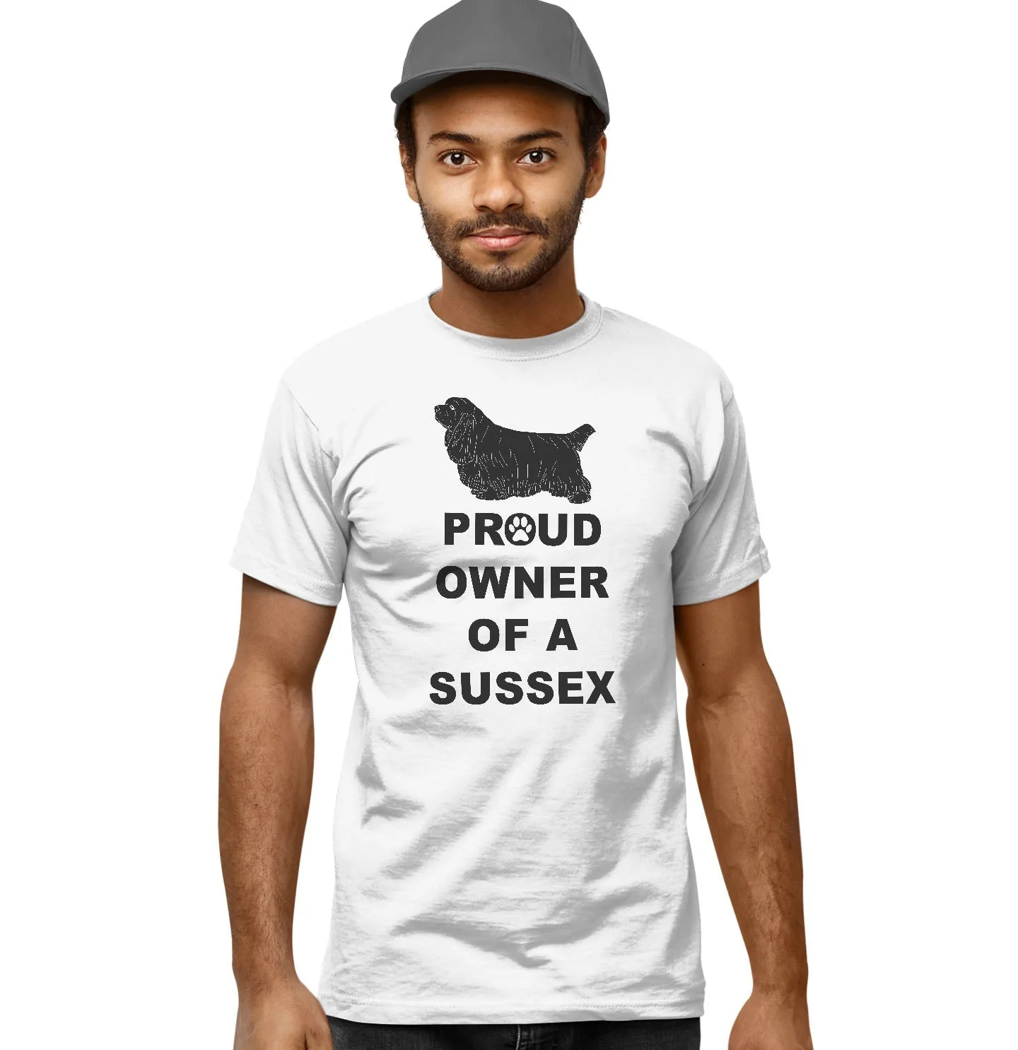 Sussex Spaniel Proud Owner - Adult Unisex T-Shirt - Image 4