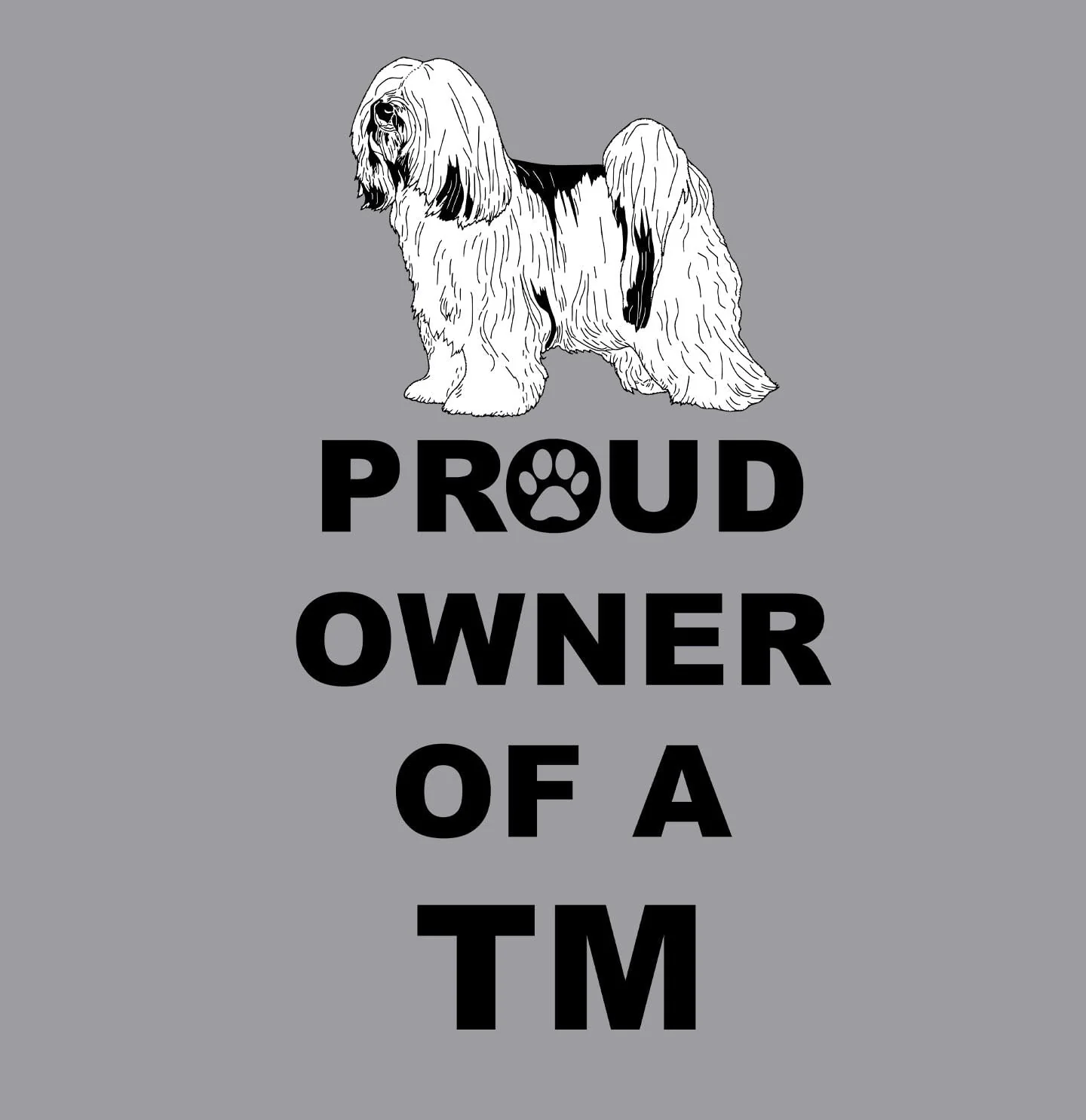 Tibetan Mastiff Proud Owner - Adult Unisex Crewneck Sweatshirt - Image 2