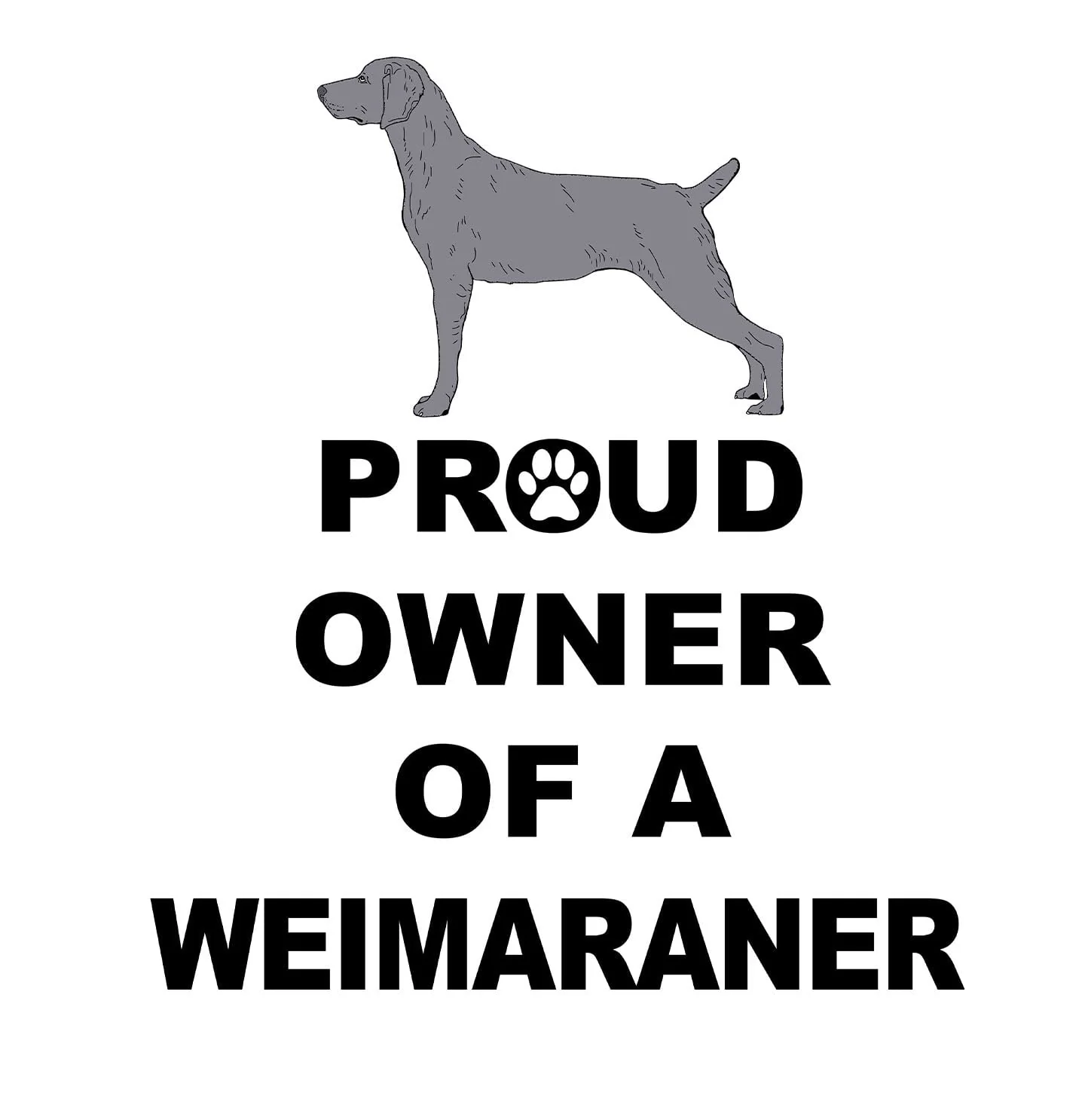 Weimaraner Proud Owner - Adult Unisex Hoodie Sweatshirt - Image 2