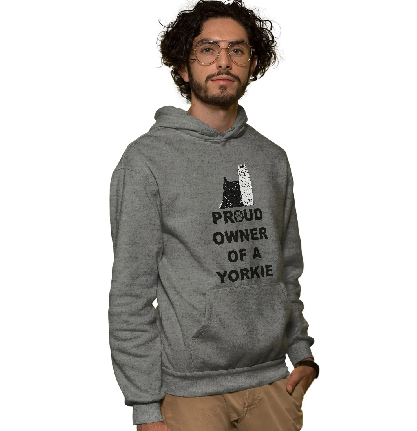 Yorkshire Terrier Proud Owner - Adult Unisex Hoodie Sweatshirt