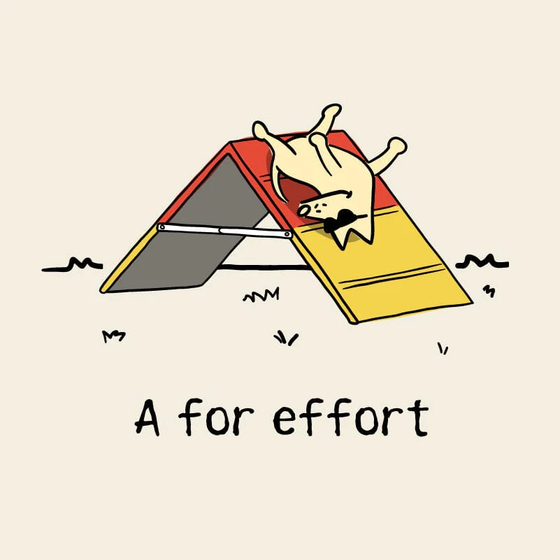 A For Effort - Ladies T-Shirt V-Neck - Image 2
