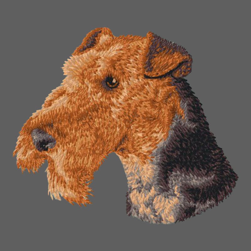 Airedale Terrier Embroidered Women's Fleece Jacket - Image 2