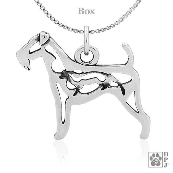 Airedale Terrier w/Otter, Body, Pendant - Image 3