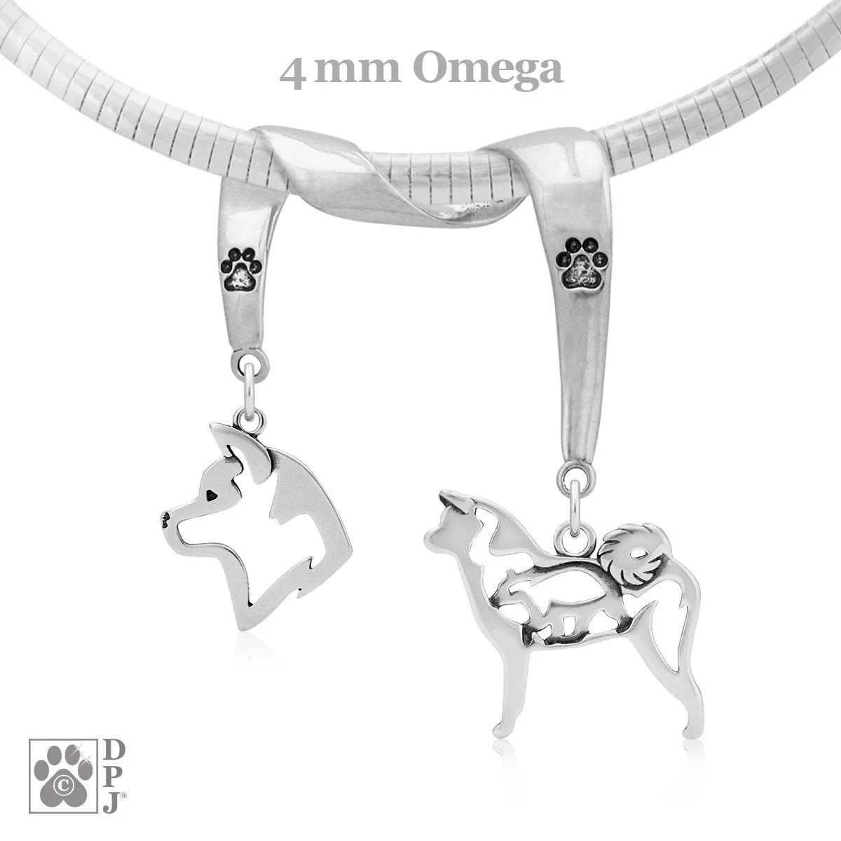 Akita, Charm Holder, Necklace - Image 2