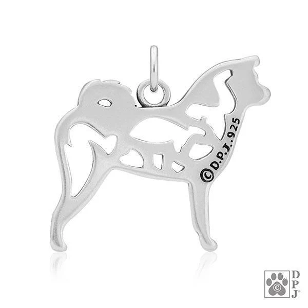 Akita w/Bear, Body, Pendant - Image 2