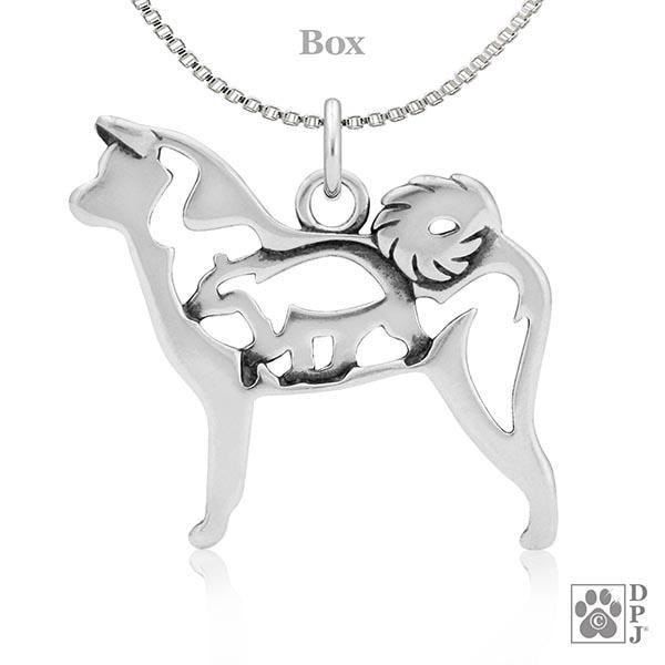 Akita w/Bear, Body, Pendant - Image 3