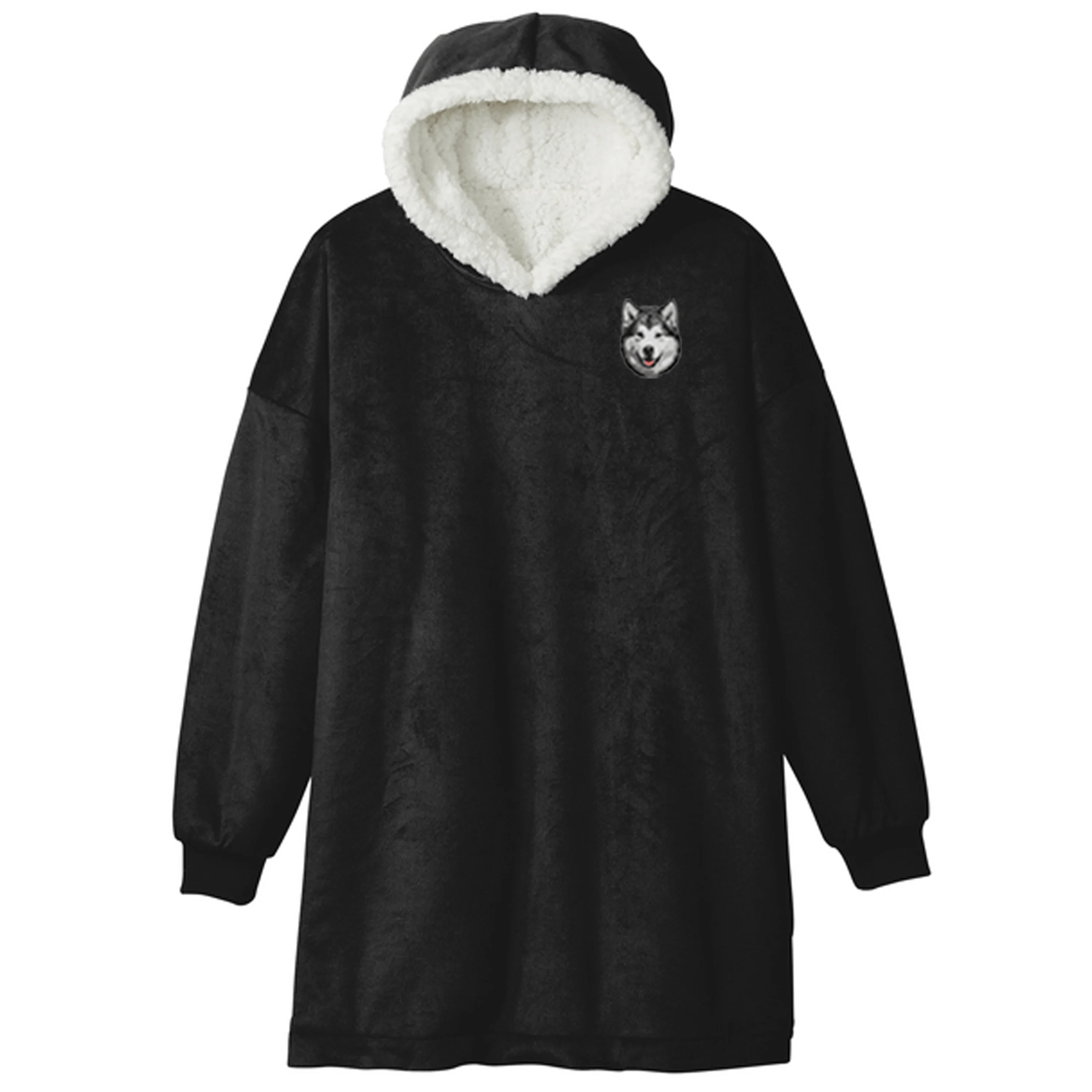 Alaskan Malamute Embroidered Wearable Blanket