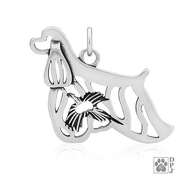 Cocker Spaniel w/Pheasant, Pendant