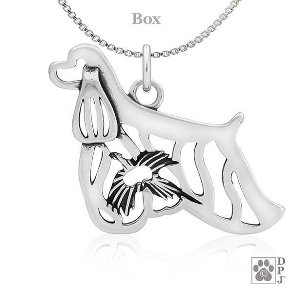Cocker Spaniel w/Pheasant, Pendant - Image 3