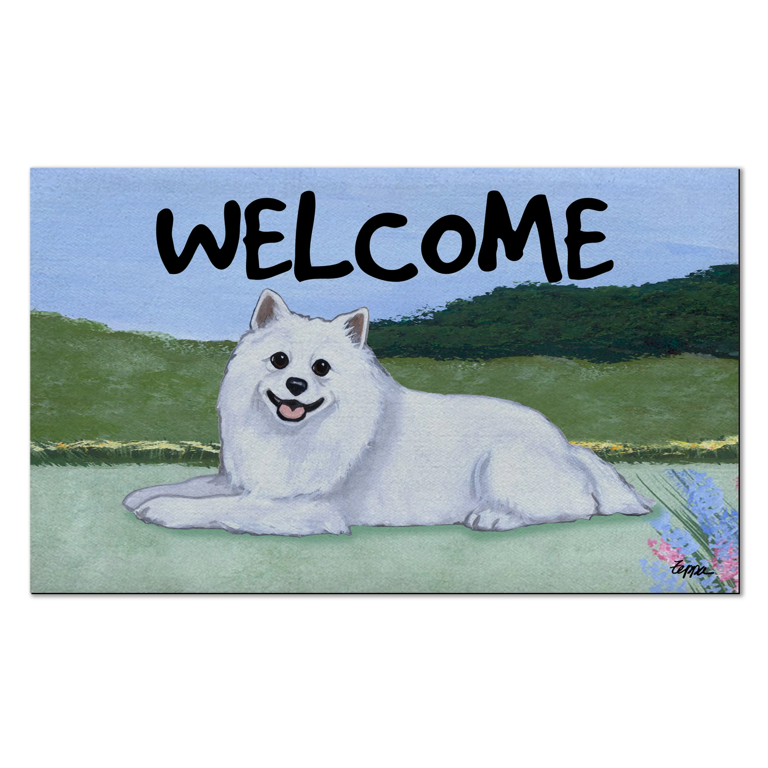 American Eskimo Dog Welcome Mat - Image 3