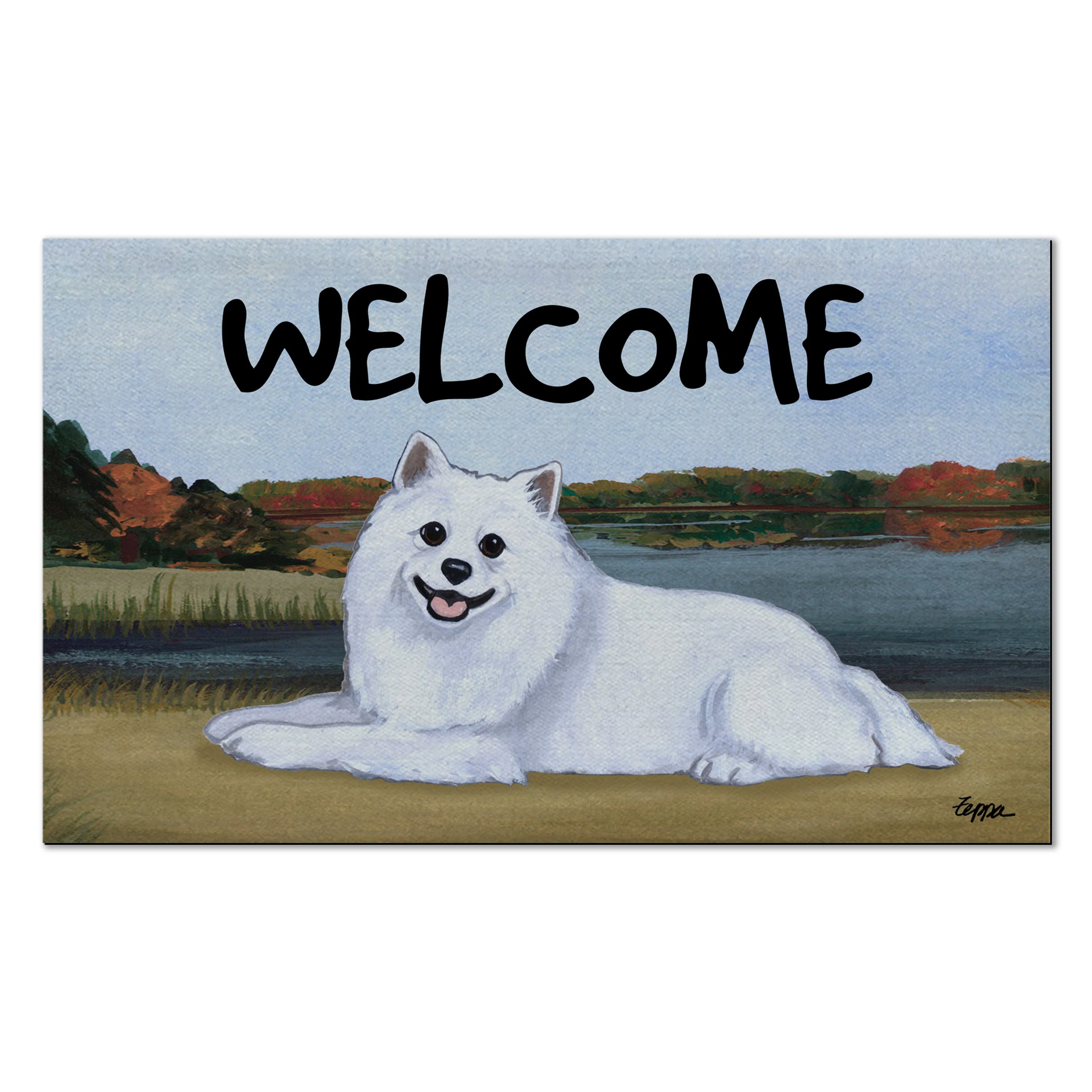 American Eskimo Dog Welcome Mat - Image 4