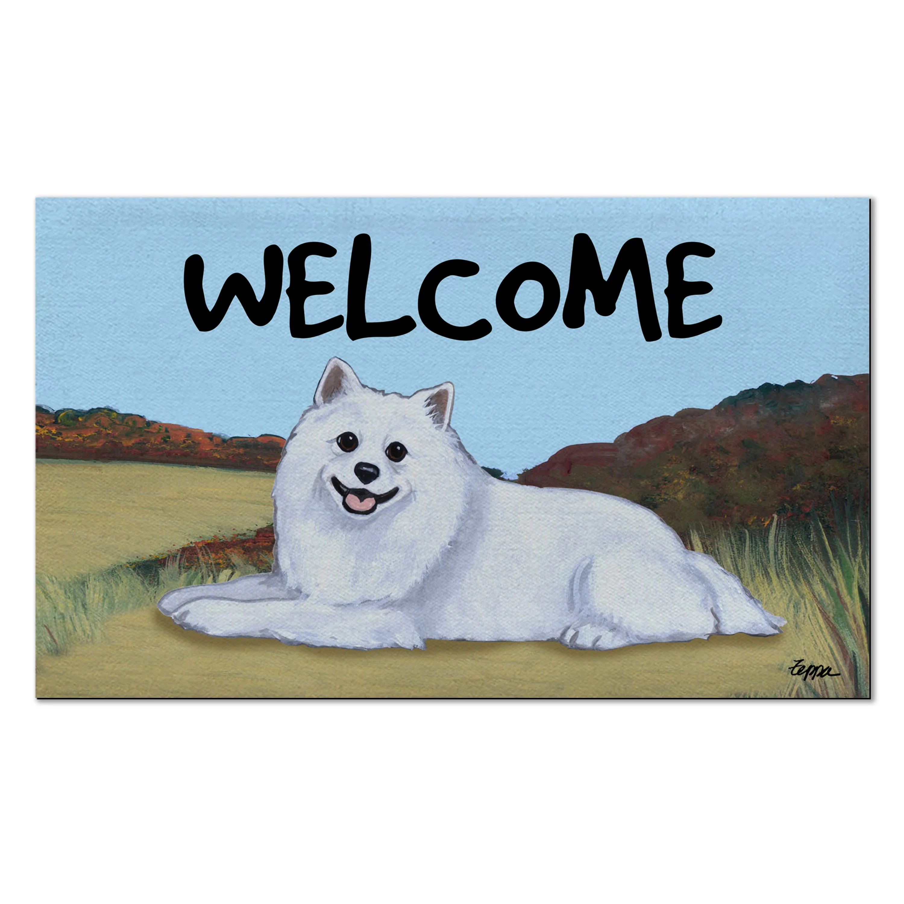 American Eskimo Dog Welcome Mat - Image 5