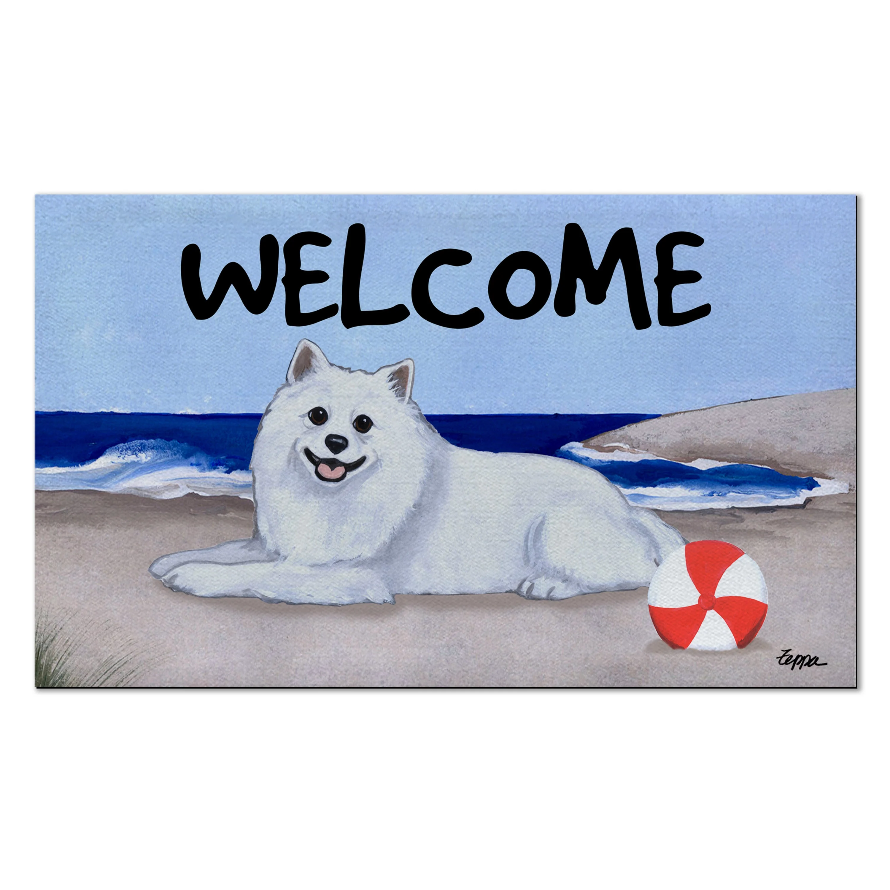 American Eskimo Dog Welcome Mat - Image 6