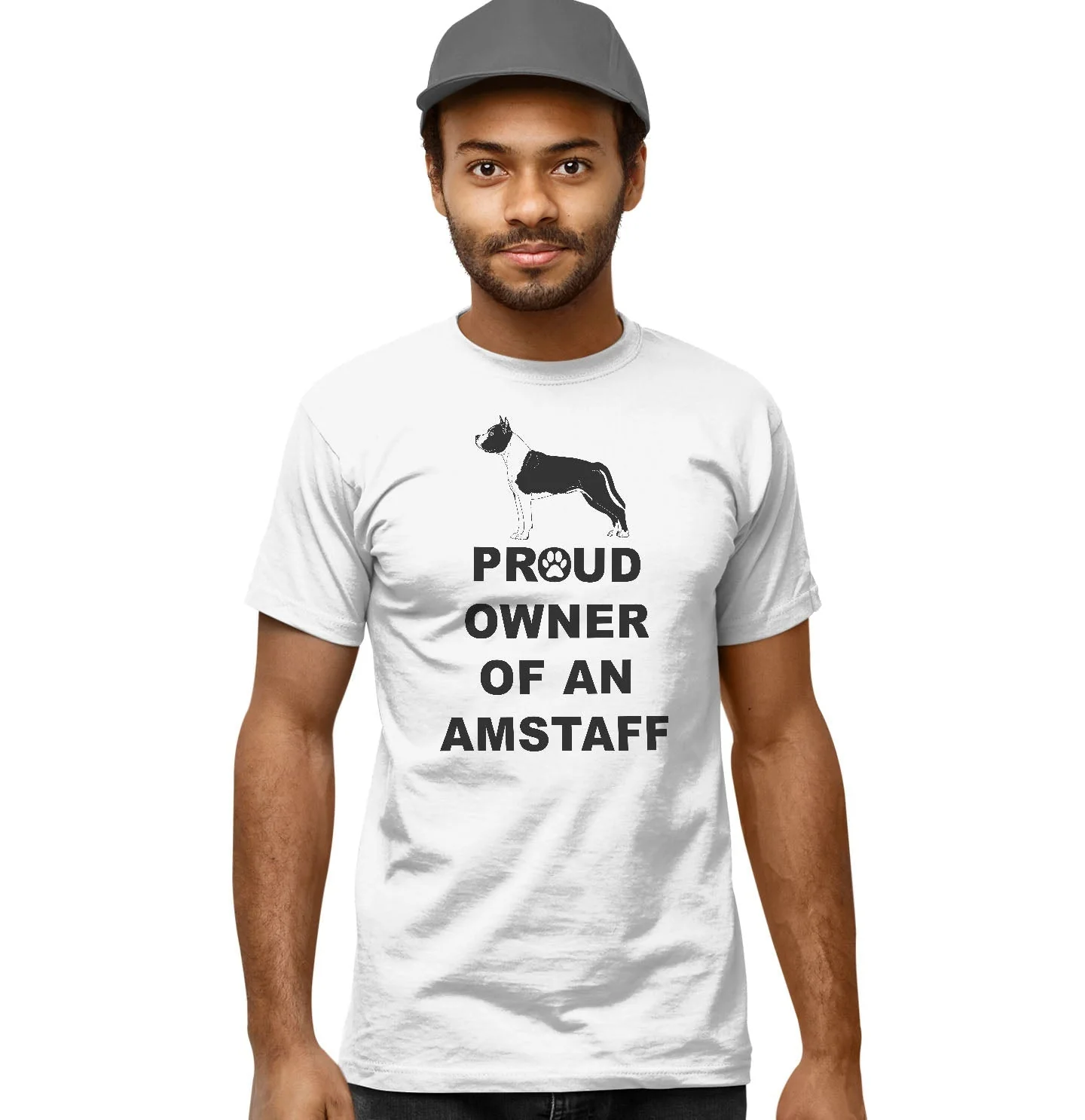 American Staffordshire Terrier Proud Owner - Adult Unisex T-Shirt - Image 4
