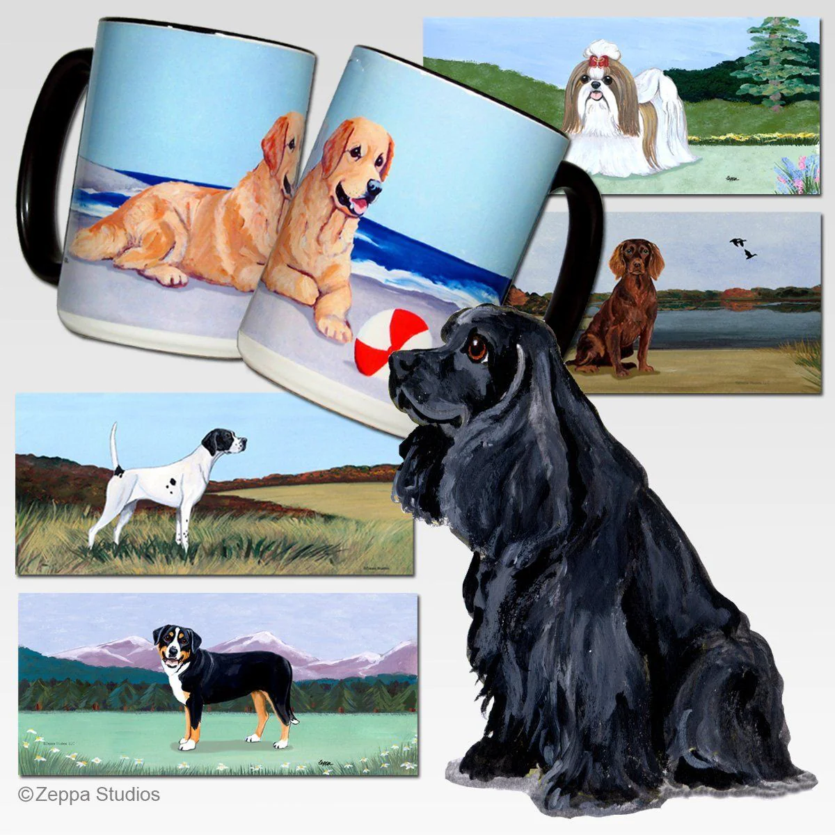 American Cocker Spaniel Scenic Mug - Image 2