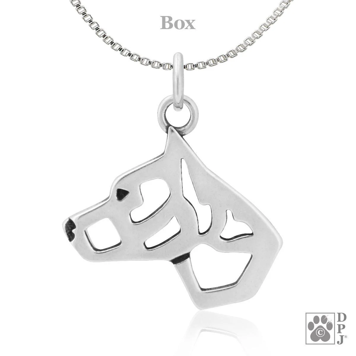 American Staffordshire Terrier Cropped, Head, Pendant - Image 3