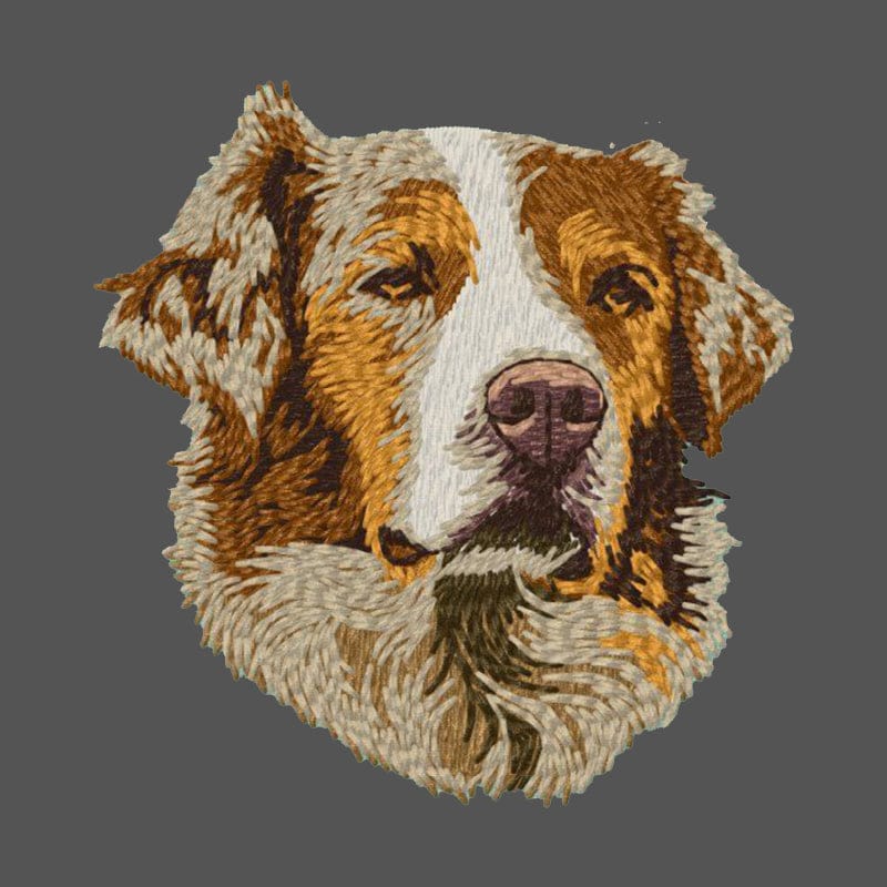 Australian Shepherd Embroidered Men's Fleece Jacket - Image 6