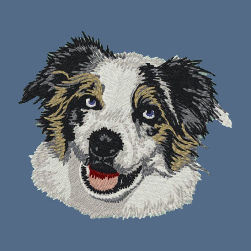 Australian Shepherd Embroidered Women's Denim Shirt - Image 6
