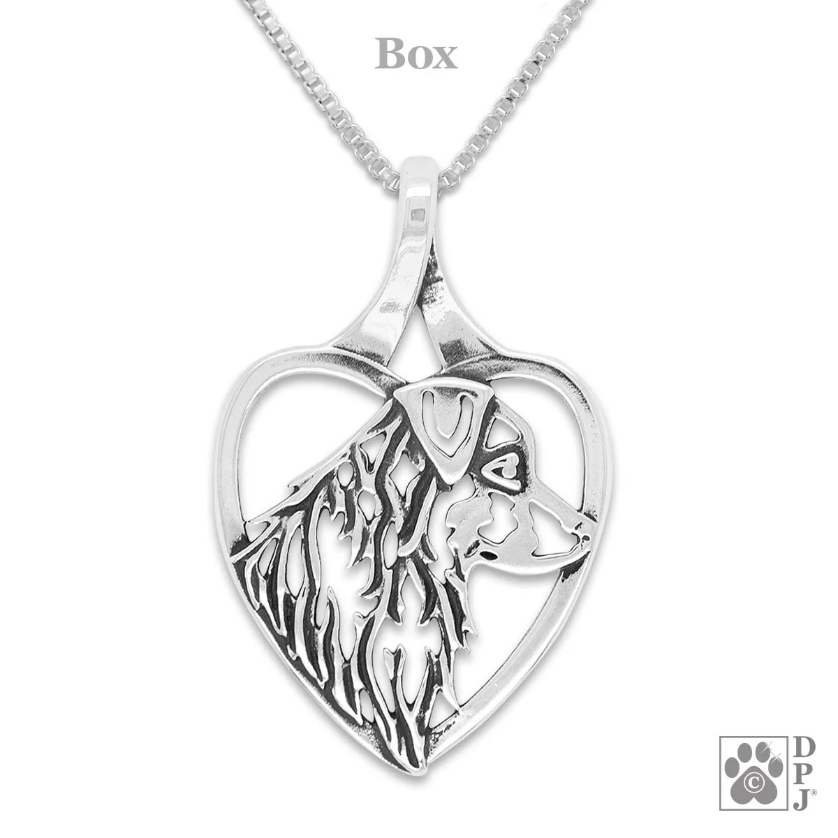 Australian Shepherd  In Heart Necklace - Image 2