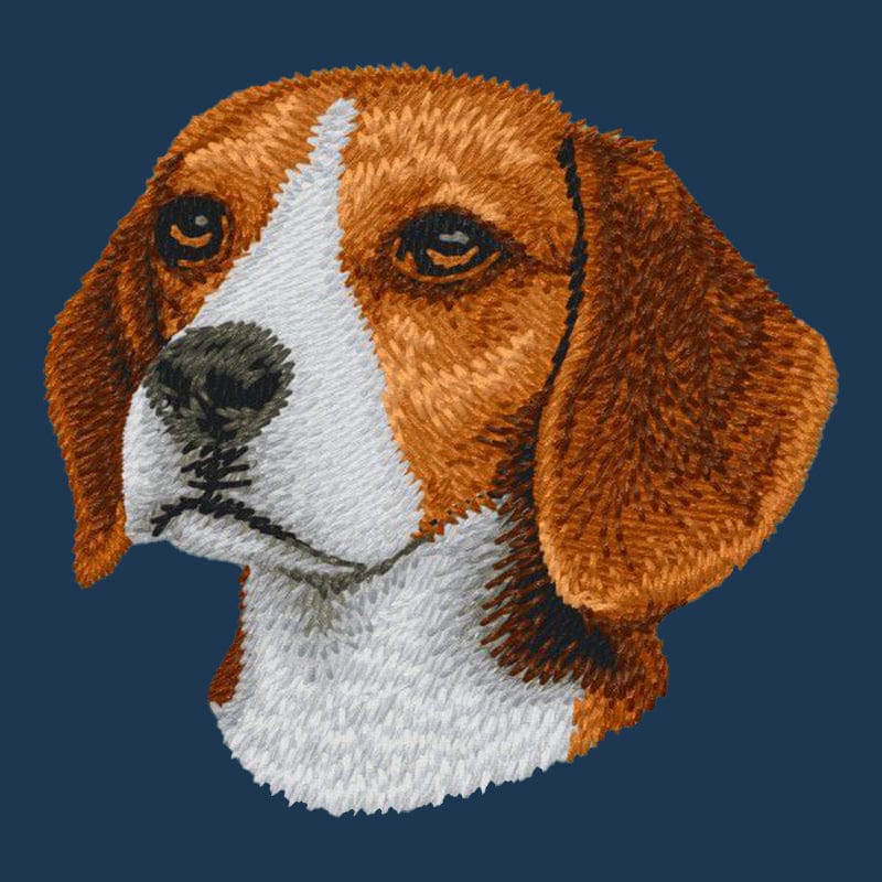 Beagle Embroidered Men's Denim Shirt - Image 4