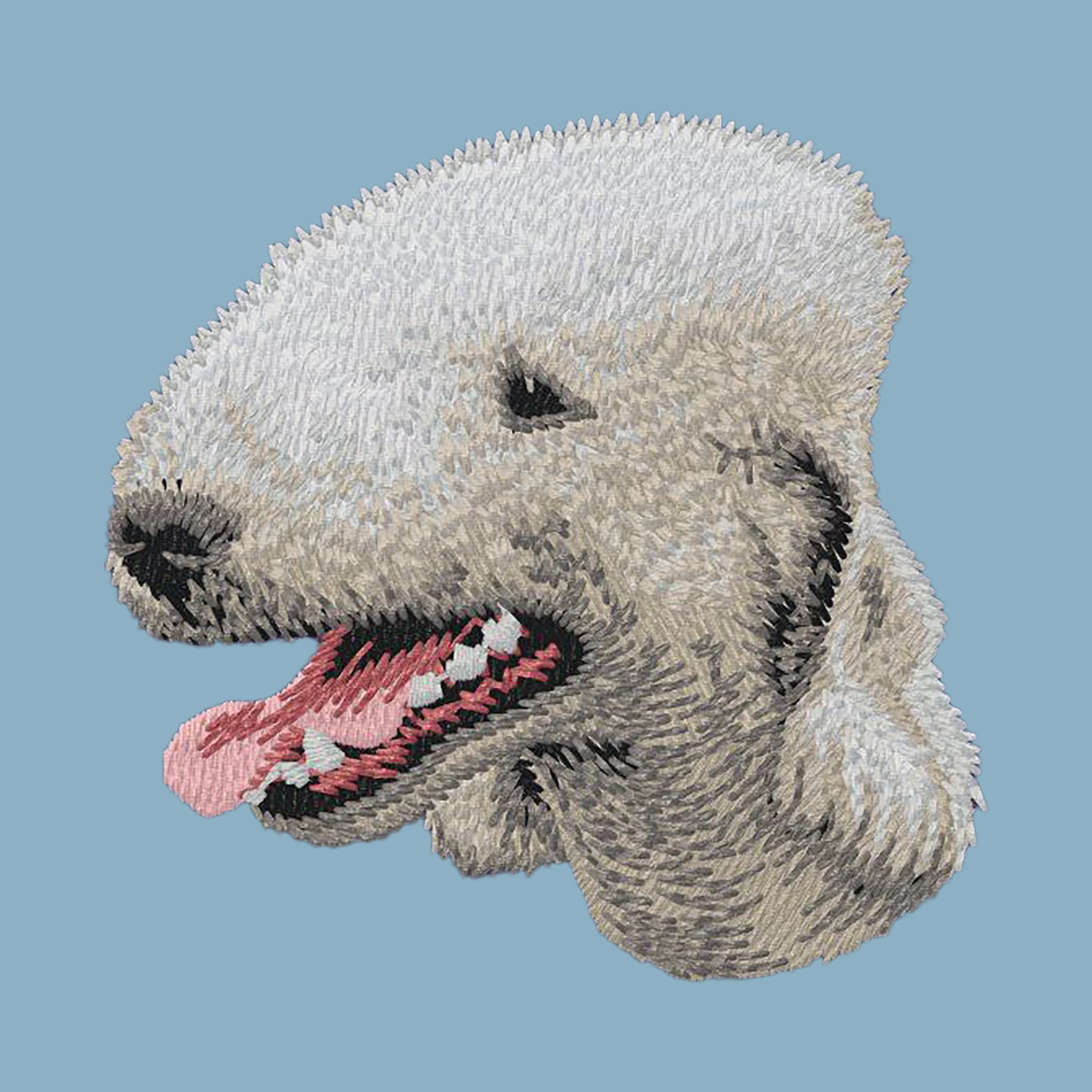 Bedlington Terrier Embroidered Sweatshirt Hoodie - Image 4