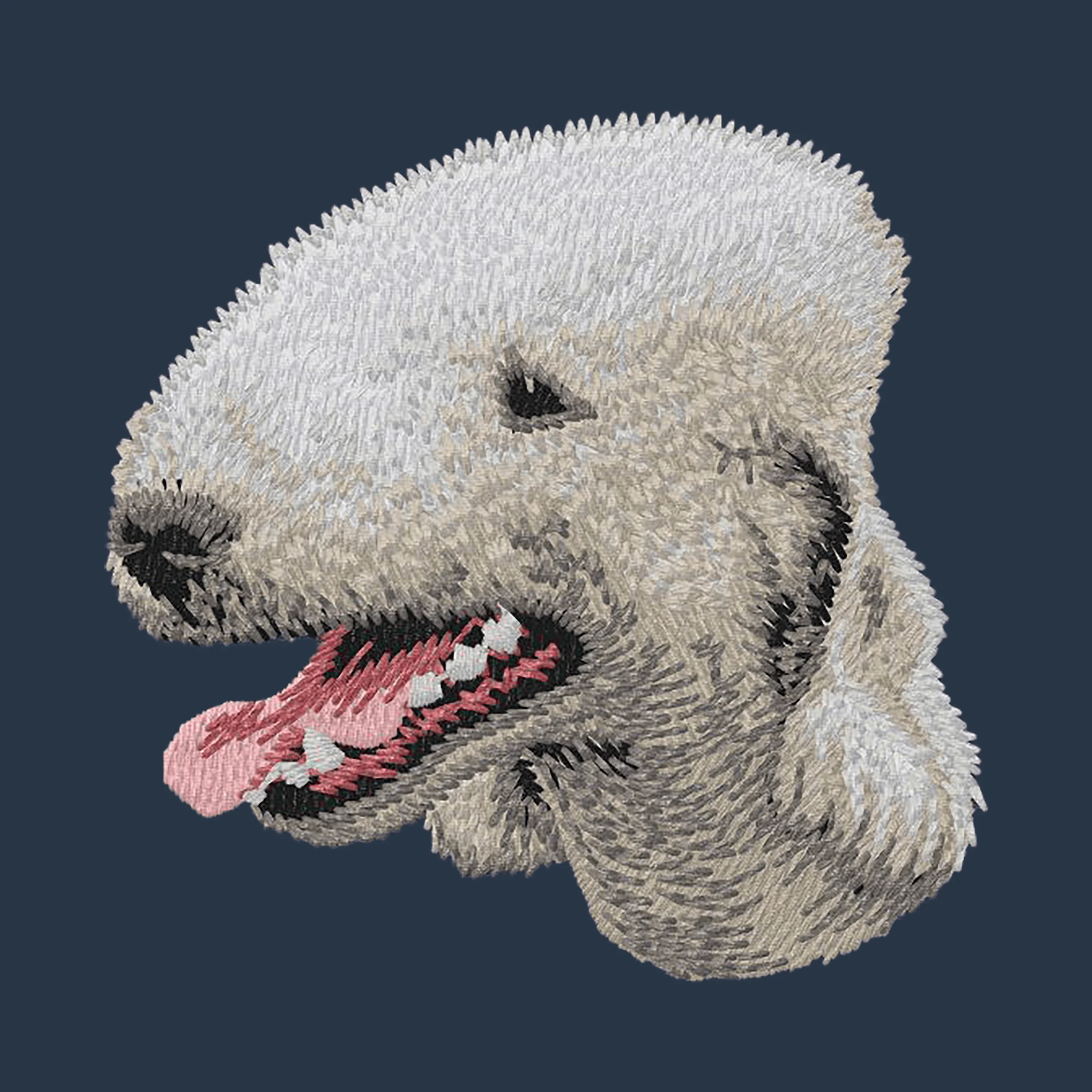 Bedlington Terrier Embroidered Wearable Blanket - Image 4